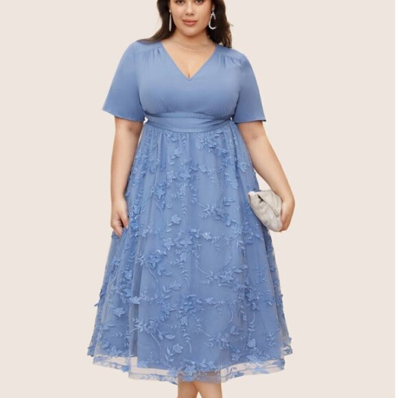 BloomChic Plus size 5XL Wedding Guest Dress us 28 - Picture 2 of 5